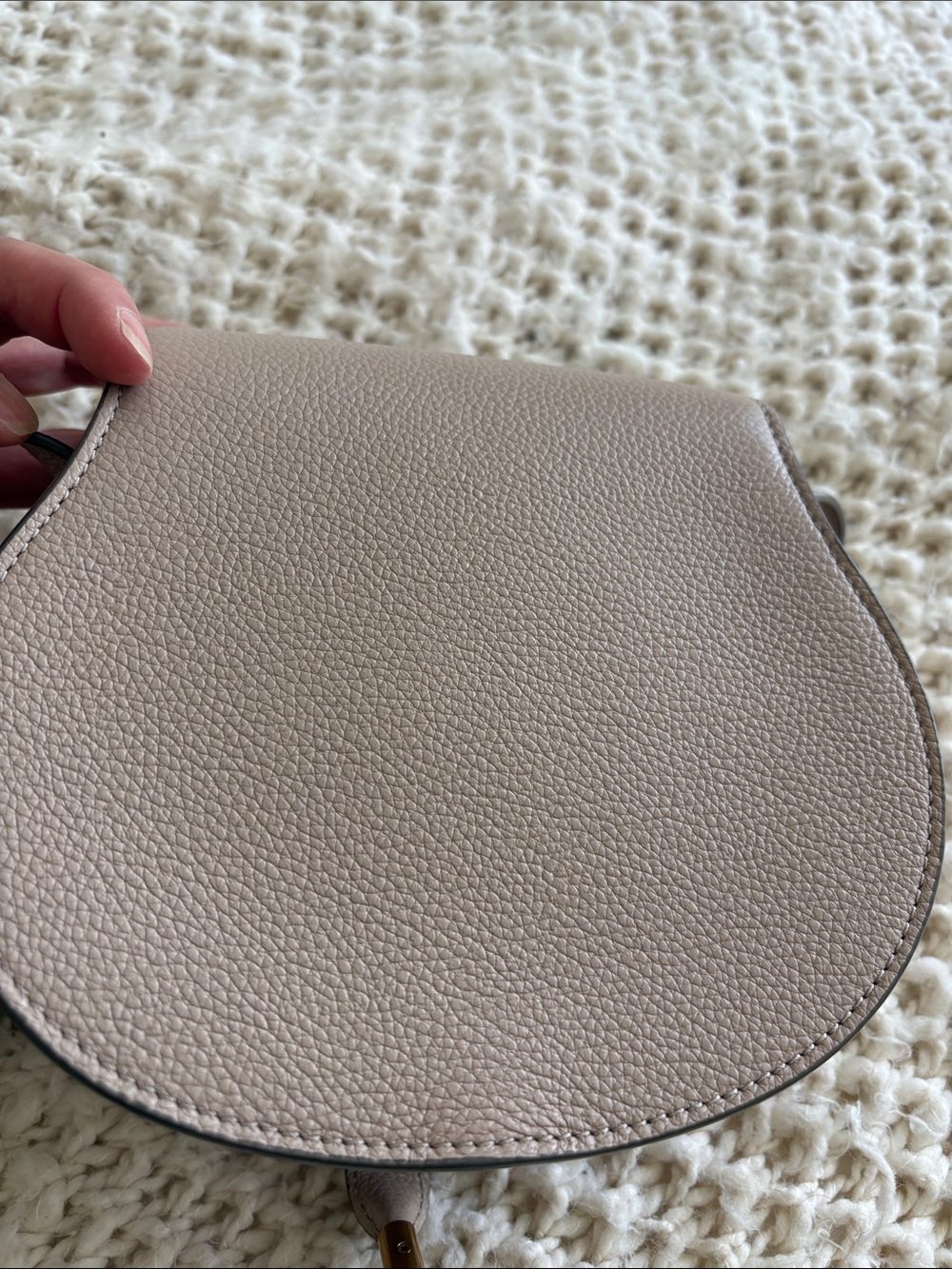 Chloe Small Marcie Crossbody Bag in Taupe - Picture 9 of 14